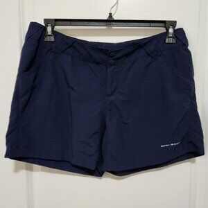 Columbia PFG Omni-Shade Women's Athletic Shorts - Navy Blue